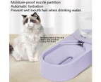 Pet Supplies Dog Cat Food Bowl Folding Rotating Double Bowl, Specification: Gray Without Bowl