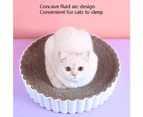 Cat Litter Round High-Density Wear-Resistant Plastic Shell Corrugated Cat Scratching Board Inner Core Can Be Replaced, Specification: Small Diameter 3