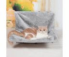 Cat Hanging Hammock Universal Window Sill Nest for All Seasons(Gray)