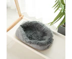 Kennel Dog Mat Dual-Use Winter Warm Cat Litter, Size:70x80cm(Dark Gray)