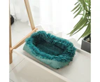 Kennel Dog Mat Dual-Use Winter Warm Cat Litter, Size:90x100cm(Cyan Blue)