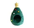 Christmas Tree Pet House Warm Winter Pet Supplies, Size:S