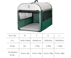 Hoopet Pet Tent Composite Cloth Four Seasons General Indoor & Outdoor Pet Nest, Specification:XS( Green)