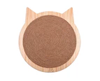 Handmade Sisal Solid Wood Durable Cat Grinding Claw Board Toy, Size: 42x39cm(Wood Color)
