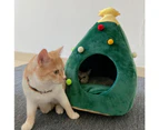 Christmas Tree Pet House Warm Winter Pet Supplies, Size:M