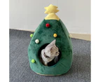 Christmas Tree Pet House Warm Winter Pet Supplies, Size:M
