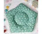 Cotton Canvas Pet Tent Cat and Dog Bed with Cushion, Specification: Small 40×40×50cm(Green Triangle)