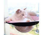W212 Space Capsule Suction-Cup Cat Litter Window Sill Sunbathing Pet Hammock(Pink)