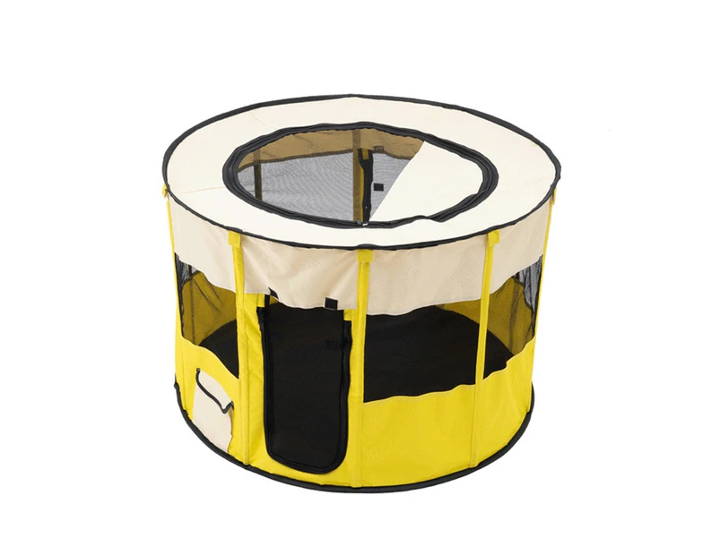 Pet Tent Dog Breeding Chamber Cat Delivery Room, Specification: Medium 72x40cm(Yellow)