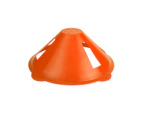 Training Sign Hollow Design High Toughness Anti-cracking Pressure Resistant Cones Marker Discs Soccer Equipment  Orange