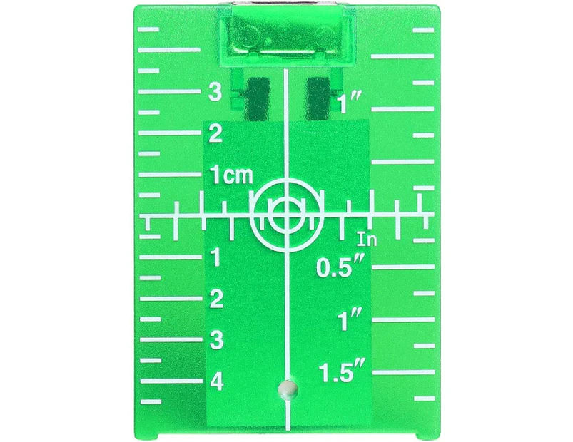 TP01G Green Laser Target, Magnetic Laser Target with Reflectors, for Use with Cross Line Green Laser, for Improved Green Laser Visibility
