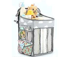 Hanging Storage Organizer for Baby Diaper Box, Wall Mounted Diaper Stacking Basket to Hang on Crib, Changing Table