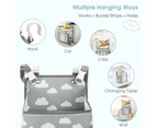 Hanging Storage Organizer for Baby Diaper Box, Wall Mounted Diaper Stacking Basket to Hang on Crib, Changing Table