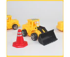 1 Set Vehicles Truck Toys Real-looking Smooth Edge Ornamental Kids Construction Car Toys for Gift A