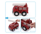 Auto Toy Polished Smoothly Fun Plastic Enlightenment School Bus Rescue Fire Truck Children Car Toy for Boys 2