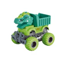 Baby Inertia Car Toy Safe Interactive Colorful Cartoon Dinosaur Baby Blaze Truck Toy for Home B