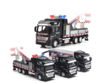 Realistic Alloy Police Rescue Transport Vehicle Pull back Car Eucation Kids Toy Rescue Car