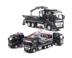 Realistic Alloy Police Rescue Transport Vehicle Pull back Car Eucation Kids Toy Rescue Car