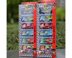 6Pcs Car Toy Highly Simulated Interest Training Alloy Iron Shell Pull Back Car for Children