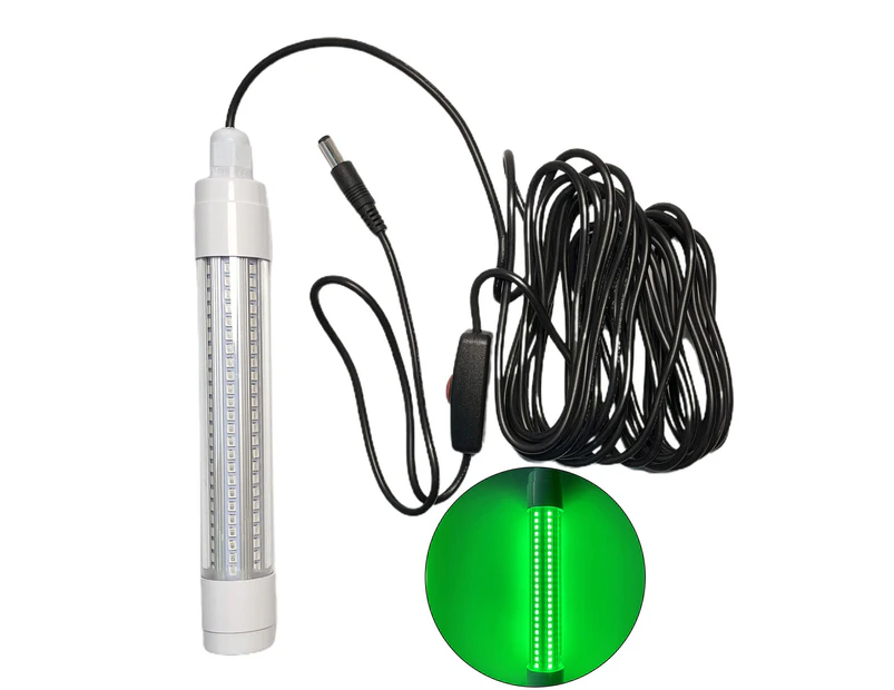 LED Light High Brightness Plug-and-Play Extra-Long Cable 360-Degree Glowing Wide Application Decorative Durable 13/16W LED Night Fishing Light for Home - B Green