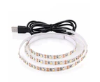 Strip Light LED Safe Flexible Adjustable Long Standby Time Improve Ambience High Brightness LED RGB Atmosphere Strip Light for Home Use - Warm White