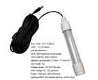 LED Light High Brightness Plug-and-Play Extra-Long Cable 360-Degree Glowing Wide Application Decorative Durable 13/16W LED Night Fishing Light for Home - B White