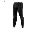 Cycling Pants Fleeced High Elasticity Slim Fit Quick Dry Breathable Plus Size Letter Print Sport Pants for Riding - A