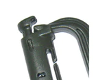 Climbing Carabiner Wear-resistant Fine Workmanship High Strength Anti-corrosion High-Hardness Multipurpose Plastic Backpack Shackle Carabiner Hook - Green