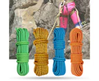 Random Color 9mm Rock Climbing Rope Anti-fall Heavy Duty Tear High Tensile Load Bearing Random Color Wilderness Training Rappelling Rope Climbing Gear