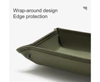 Storage Tray Fodable Waterproof Large Capacity Portable Outdoor Travel Sundries Organizer for Camping - Army Green