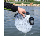 Shrimp Cage Durable Portable Catching Eels Lightweight Outdoor Fishing Cage for River - White