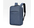 Laptop Backpack Load Bearing External USB Charging Wider Shoulder Multi Pockets Carrying Notebook Splash Proof Laptop USB Backpack School Bag for Business - Blue