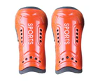 1 Pair Shin Guard High High-Flexibility Padded Hard Shell Protective Gear Ergonomically Wrap Professional Shields Legging Shinguard for Basketball - Red