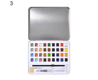 12/36/48Color Pearlescent Glitter Watercolor Pigment Paint Set with Iron Box
