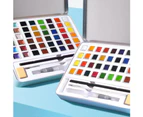 12/36/48Color Pearlescent Glitter Watercolor Pigment Paint Set with Iron Box