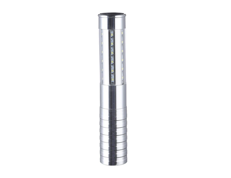 1 Set Light Stick High Durability User-Friendly Aluminum Alloy Handheld LED Glow Light Stick Entertainment Prop Party Supplies -Silver
