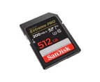 SanDisk Extreme Pro 512gb 170mb/S SDXC Memory Card