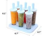 Set 12pcs Reusable Popsicle Molds Ice Cream DIY Pop Molds Maker