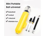 Portable Ball Pump Quick Inflation Easy to Use Long Service Life Practical Hand Inflator for Basketball Yellow