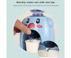 Doll House Drinking Fountain Decorative Lovely Pig Design Dollhouse Mini Water Dispenser for Kids Blue