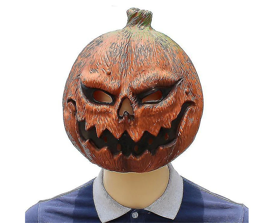 Halloween Pumpkin Head Mask, Horror Funny Mask, Latex Ball Costume, Acting As A Ball Prop