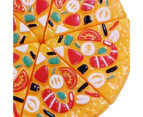 Pretend Play Toy Pizza Shape Smooth Surface Exercise Social Skills Food Cutting Toys Basic Skills Development for Children