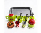 Mini Coffee Teapot Cup Set Kitchen Tableware Pretend Play Toy Children Gift