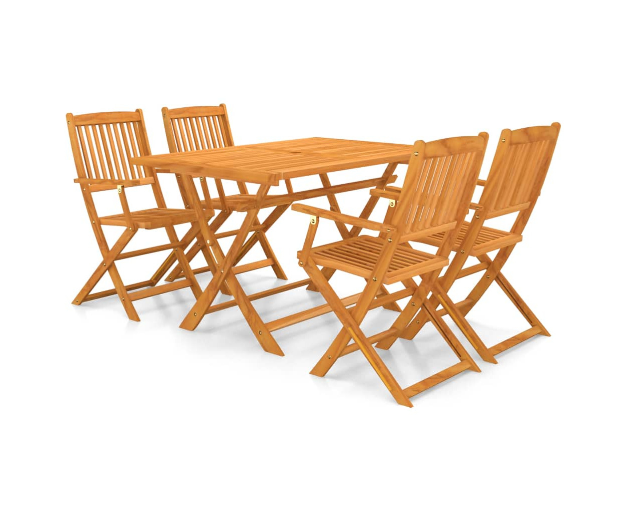 folding wooden garden set