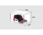 1Pcs Premium Sneaker Display Shoe Box Storage Case transparent Boxes Side Stackable