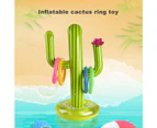 Pool Interactive Toy Creative Elastic Lovely Inflatable Cactus Toy for Party Green