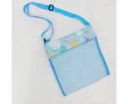Children Sand Away Adjustable Shoulder Strap Multifunctional Foldable Mesh Beach Bag Water Toy Holder Outdoor Supplies Light Blue