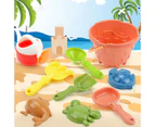 9Pcs/Set Beach Toys Handheld Smooth Surface Plastic Parent-child Interactive  Sand Toys with Animal Mold Park Supplies  Random Color