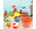 9Pcs/Set Beach Toys Handheld Smooth Surface Plastic Parent-child Interactive  Sand Toys with Animal Mold Park Supplies  Random Color