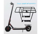 Scooter Shelf Strong Bearing Capacity Thicken Iron Scooter Rear Baggage Rack Frame for Travel Black